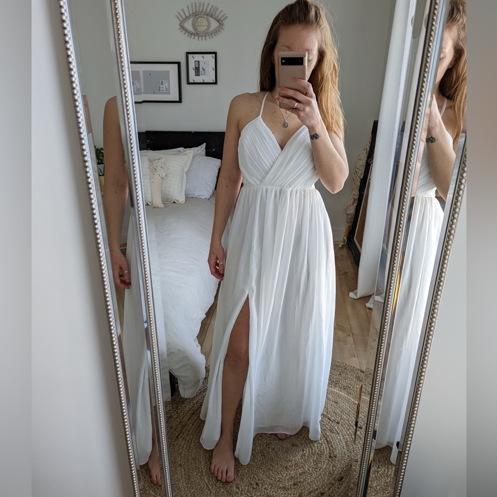 White Dress Lulus XS